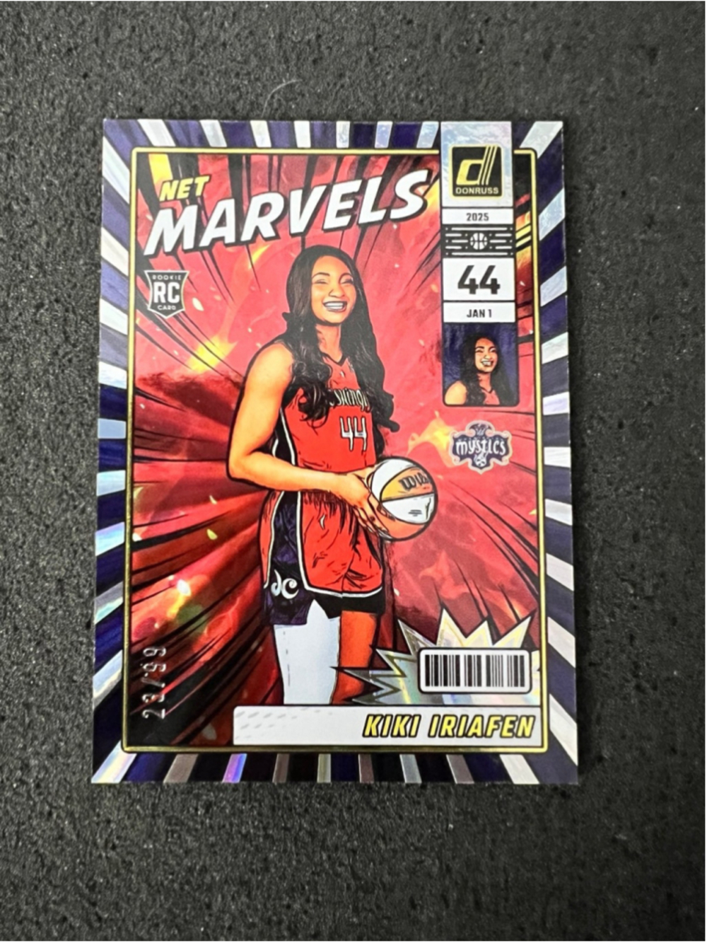 KIKI IRIAFEN - 2025 Panini Donruss WNBA - Net Marvels Holo Laser #23/99
